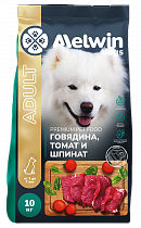Сухой корм для собак ADULT от 1 года до 7 лет с говядиной, томатом и шпинатом