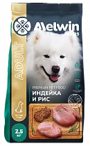 Сухой корм для собак ADULT от 1 года до 7 лет с индейкой и рисом